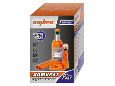 Домкрат гидравлический бутылочный 2 т. , Ombra OHT102