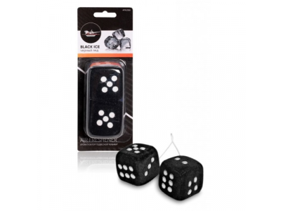 Ароматизатор подвесной "Кубики" черный лед (AFKU066)