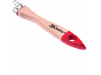 Кисть плоская "Стандарт" 3/4, натуральная щетина, деревянная ручка Mtx