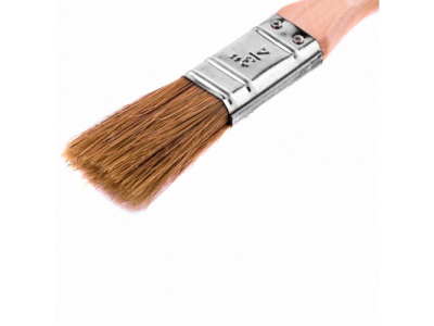 Кисть плоская "Евро" 3/4, натуральная щетина, деревянная ручка Mtx