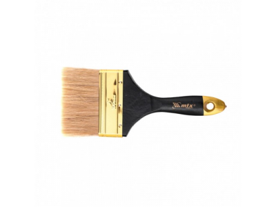 Кисть плоская "Профи" 4", натуральная щетина, деревянная ручка Mtx