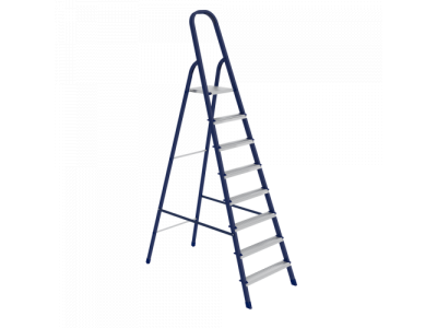 Стремянка, 8 ступеней, стальная, оцинкованные ступени // СИБРТЕХ // Pоссия