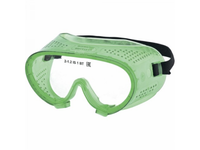 Очки закрытые "Эргономичные" с прямой вентиляцией, поликарбонат Сибртех