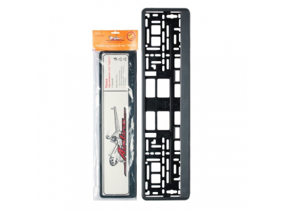 Рамка под номерной знак Карбон с планкой AIRLINE