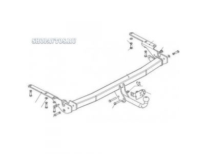 Фаркоп на Toyota RAV4 SUV 2006-2013гг.