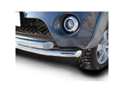 Защита переднего бампера Arbori d57+d57 двойная MITSUBISHI L-200 TRITON 2006-