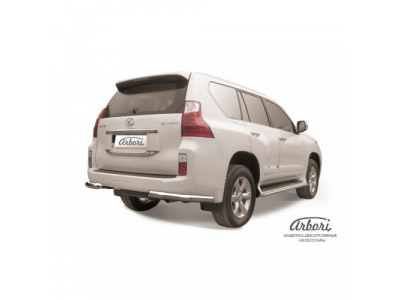 Защита заднего бампера "уголки" Arbori d76 LEXUS GX-460 2010-2013