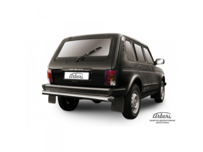 Защита заднего бампера Arbori d76 LADA Niva удл. (21213) 1993-