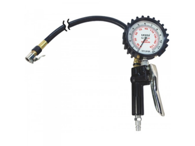 Подкачка шин с манометром, шланг 1м
