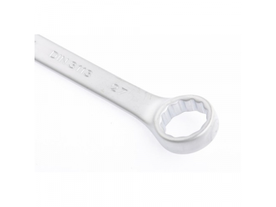 Ключ комбинированный, 27 мм, CrV, матовый хром// MATRIX