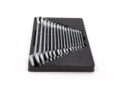 Набор комбинированных ключей, ложемент, 16 предметов, KING TONY