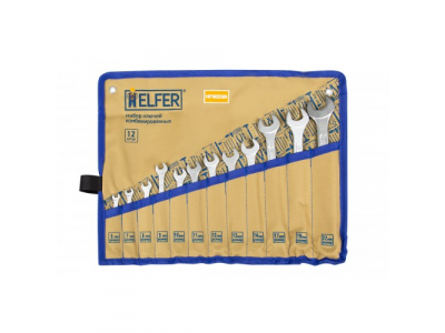Ключ комбинированный набор 12 шт: 6-14,17,19,22мм (сумка)
