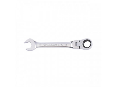 Ключ трещоточный комбинированный с шарниром 14 мм, KING TONY