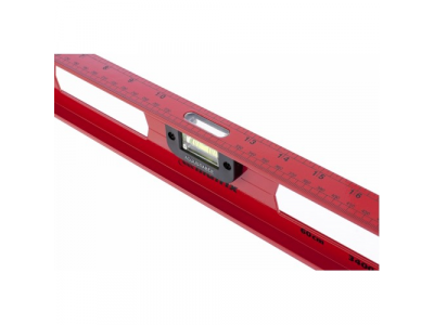 Уровень алюминиевый "Рельс", 600 мм, 3 глазка, усиленный// MATRIX