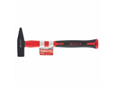 Молоток слесарный''optimal'',300 г,фибергласовая обрезиненная рукоятка,квадратный боек//MATRIX