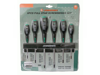 Набор отверток Torx T10-T30, 6 предметов, D20T06S JONNESWAY