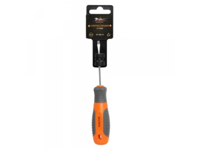 Отвертка шлицевая с эргономичной рукояткой 3*75мм AIRLINE