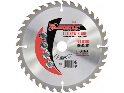 Пильный диск по дереву, 250 х 32мм, 48 зубьев MATRIX Professional