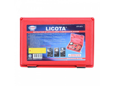 Компрессометр бензиновый, набор с гибкой, 2-мя жесткими насадками и переходниками