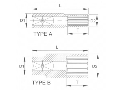 Головка торцевая глубокая 12гр. 1/2" 10 мм