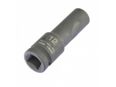 Головка ударная удлиненная шестигранная, 12 мм, 1/2, CrMo Stels