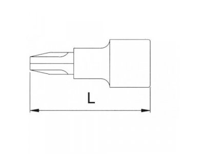 Головка торцевая 1/4" с вставкой PH2