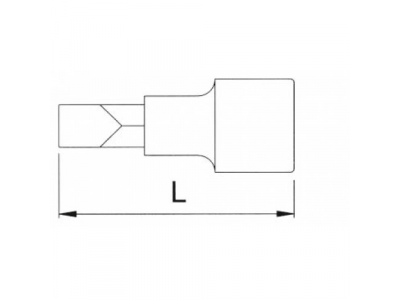 Головка торцевая 1/4" с вставкой SL3