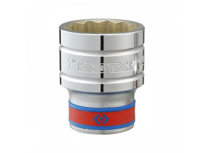 Головка торцевая стандартная двенадцатигранная 1/2", 1", дюймовая, KING TONY