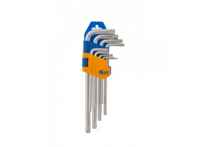 Набор ключей торцевых Г-образных torx, короткие, 9шт