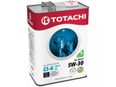 Масло моторное TOTACHI Eco Diesel CI-4/CH-4/SL п\синт 5W30 4л