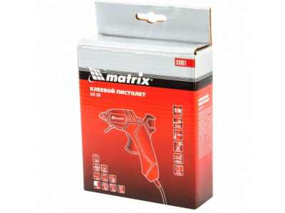 Клеевой пистолет, 7 мм, 15 (40) Вт, 5 г/мин Matrix