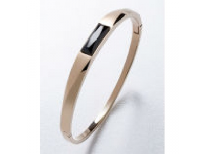 Женский браслет Mercedes Bracelet S, Crystal, Swarovski, pink gold colours / black