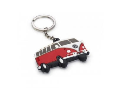 Резиновый брелок Volkswagen T1 Bulli, Red, артикул 2K0087010