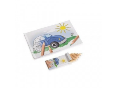 Альбом для раскрашивания с цветными карандашами Volkswagen, артикул 000087703AR