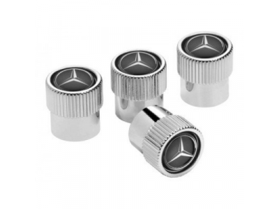 Колпачки для ниппелей Mercedes-Benz Dust Caps Black, артикул B66472002
