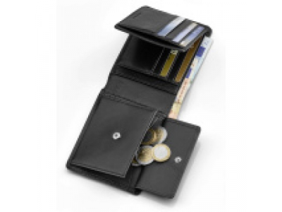 Кожаный кошелек Mercedes-Benz AMG Wallet, Black Lambskin, Restyle, артикул B66953227