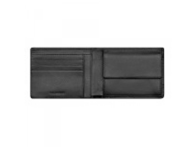 Кожаный кошелек Mercedes-Benz AMG Wallet, Black Leather, RFID protection