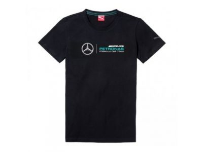 Мужская футболка Mercedes-Benz Men's F1 AMG Petronas T-Shirt, Black, артикул B67997274