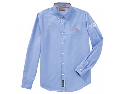 Мужское поло Porsche Men's shirt – Classic collection, Blue, артикул WAP71600S0H