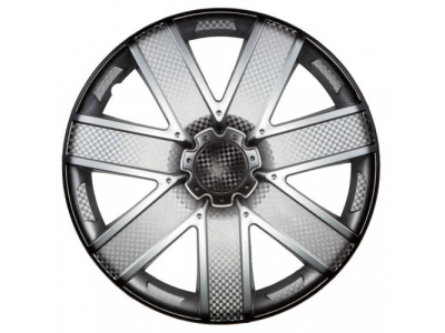 Колпаки колесные 13 дюймов Гелакси +, серебристо-черный, карбон