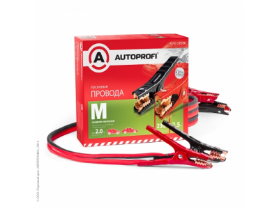 Провода пусковые(прикуриватель) 230 А AUTOPROFI 2,5 м.средние нагрузки