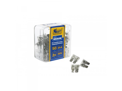 Набор предохранителей 25А (MEDIUM 50шт) пласт.кор.