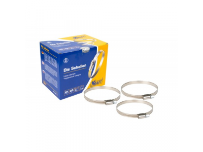 Хомут 70-90 мм (нержавеющая сталь) OBERKRAFT