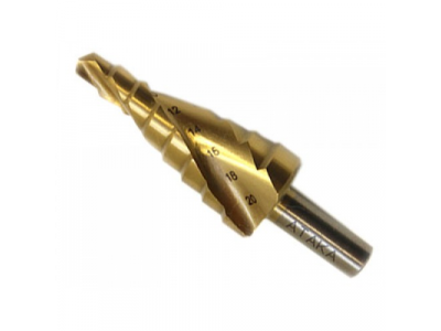 Сверло по мет. ступ. 20-30мм*11ступ. титан бокс профи Атака